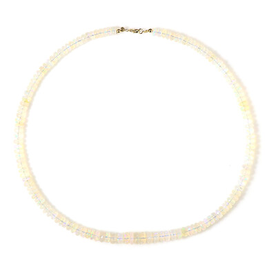 Collier en or et Opale Welo