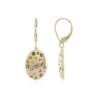 Boucles d'oreilles en or et Tourmaline rose (de Melo)