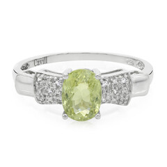 Bague en argent et Tourmaline cuprifère