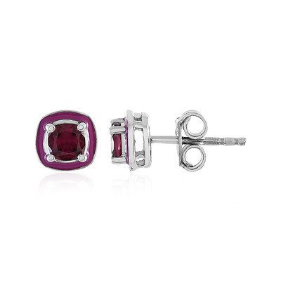 Boucles d'oreilles en argent et Grenat Rhodolite