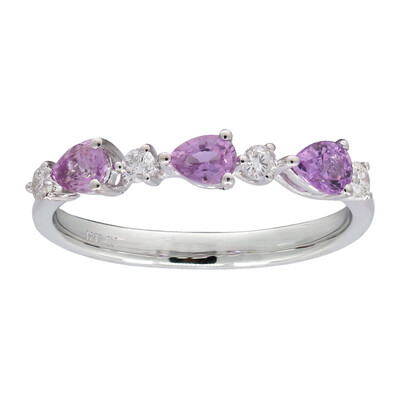 Bague en or et Saphir parme (CIRARI)
