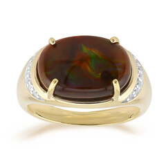 Bague en or et Agate de Feu