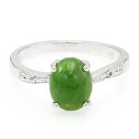 Bague en argent et Chrysoprase impériale