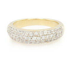 Bague en or et Saphir blanc