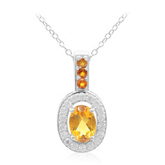 Collier en argent et Citrine Madère