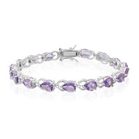Bracelet en argent et Améthyste
