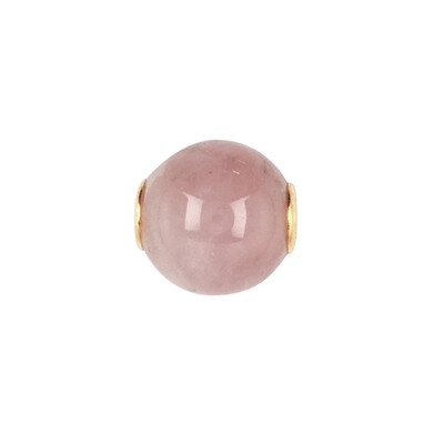 Pendentif en argent et Quartz rose (MONOSONO COLLECTION)