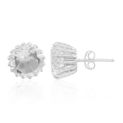 Boucles d'oreilles en argent et Quartz blanc