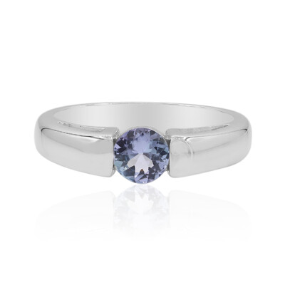 Bague en argent et Tanzanite non chauffée