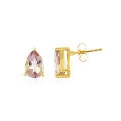 Boucles d'oreilles en argent et Amétrine d'Anahi