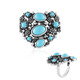 Bague en argent et Turquoise Sleeping Beauty (Desert Chic)