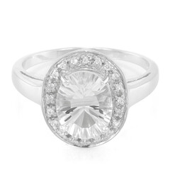 Bague en argent et Pétalite