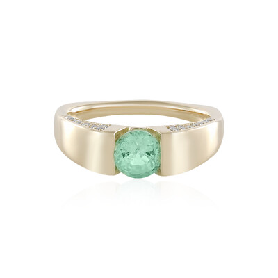 Bague en or et Emeraude de Russie (de Melo)