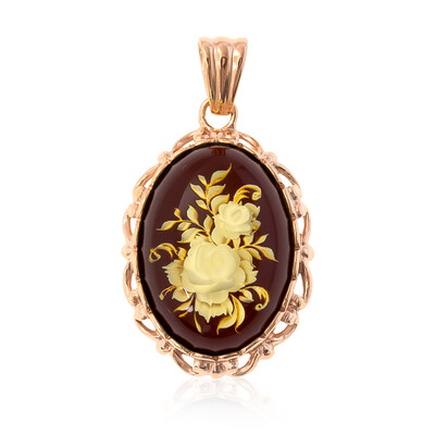Pendentif en argent et Ambre baltique (dagen)
