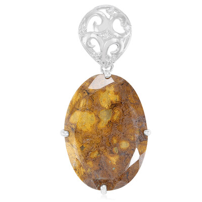 Pendentif en argent et Quartz Dinosaure