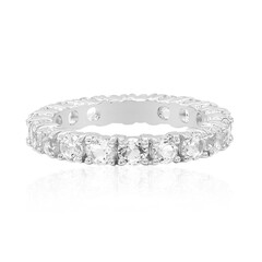 Bague en argent et Topaze blanche