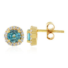 Boucles d'oreilles en argent et Zircon de Ratanakiri