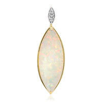 Pendentif en or et Opale blanche du Brésil