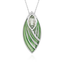 Collier en argent et Améthyste verte (Adela Silber)