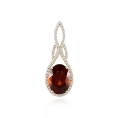 Pendentif en or et Grenat Hessonite