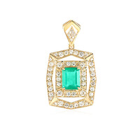 Pendentif en or et Emeraude de Russie (AMAYANI)