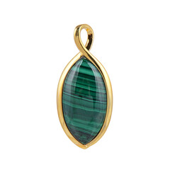 Pendentif en argent et Malachite