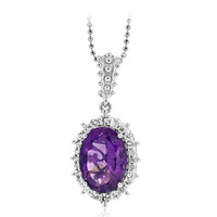Collier en argent et Améthyste de Zambie (Dallas Prince Designs)