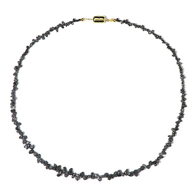Collier en argent et Diamant noir (Adela Silber)