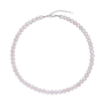 Collier en argent et Quartz rose