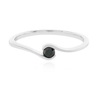 Bague en argent et Diamant bleu I3