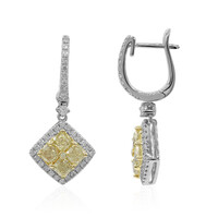 Boucles d'oreilles en or et Diamant SI2 jaune (CIRARI)