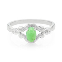 Bague en argent et Chrysoprase impériale