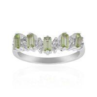 Bague en argent et Péridot de Birmanie