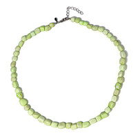 Collier en argent et Chrysoprase Citron