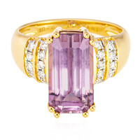 Bague en or et Diaspora rose (AMAYANI)