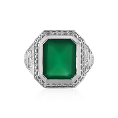 Bague pour homme en argent et Onyx