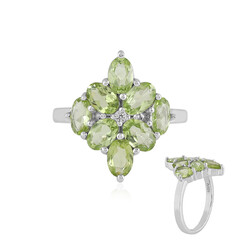 Bague en argent et Péridot