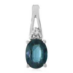 Pendentif en argent et Kyanite bleu pétrole