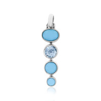 Pendentif en argent et Turquoise