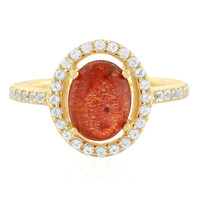 Bague en argent et Pierre du Soleil