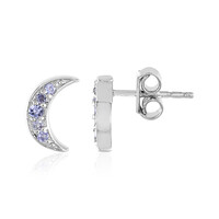 Boucles d'oreilles en argent et Tanzanite