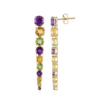 Boucles d'oreilles en argent et Améthyste (de Melo)