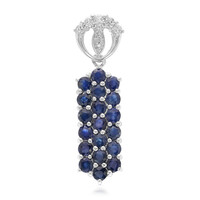 Pendentif en argent et Saphir bleu