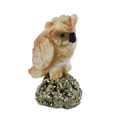 Figurine et Calcite albâtre