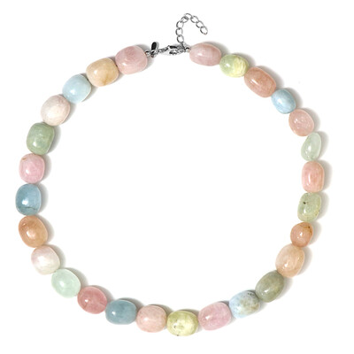Collier en argent et Béryl fantaisie