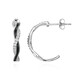 Boucles d'oreilles en argent et Topaze blanche (Adela Silber)