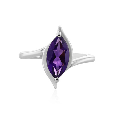 Bague en argent et Améthyste de Zambie