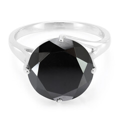 Bague en argent et Hématite noire