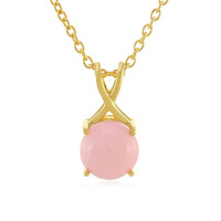 Collier en argent et Opale rose