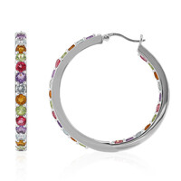Boucles d'oreilles en argent et Améthyste
